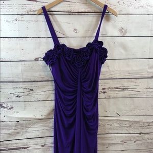 ONYX NITE Plus Size Purple Maxi Evening Gown, 18W